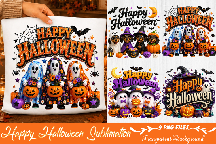Happy Halloween Sublimation Png