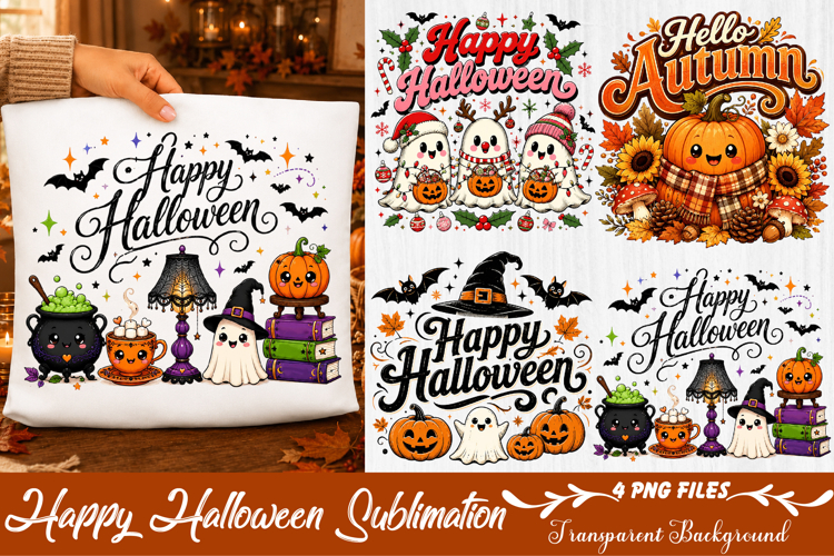Happy Halloween Sublimation Png