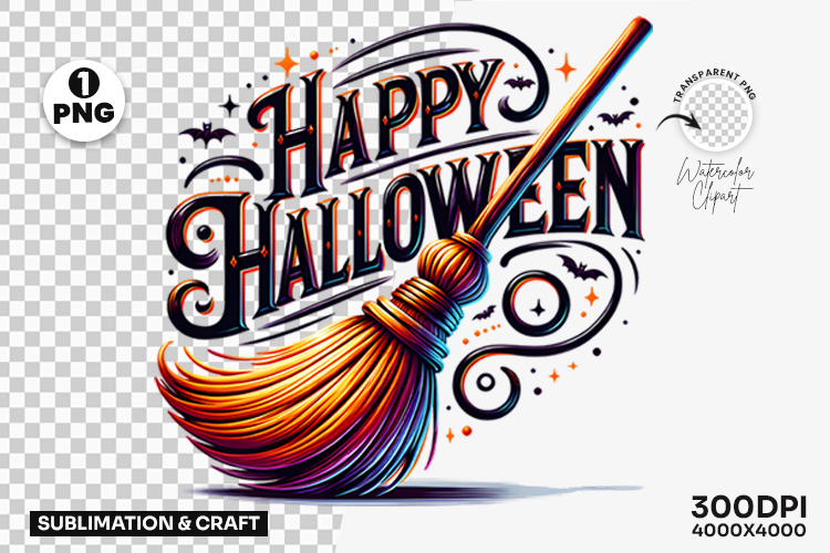 Witch Broom Clipart Image 8