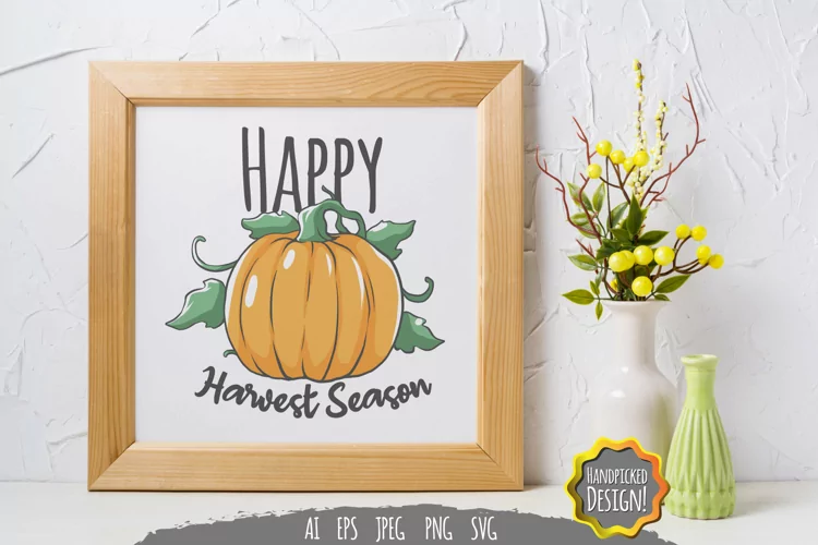 Happy Harvest Season SVG