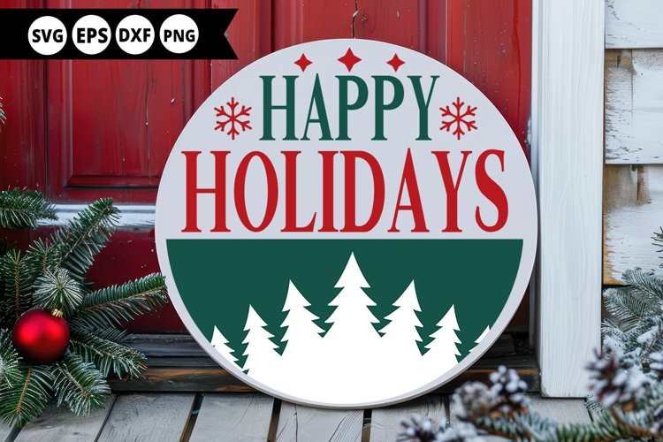 Round Christmas Ornament Svg Image 18