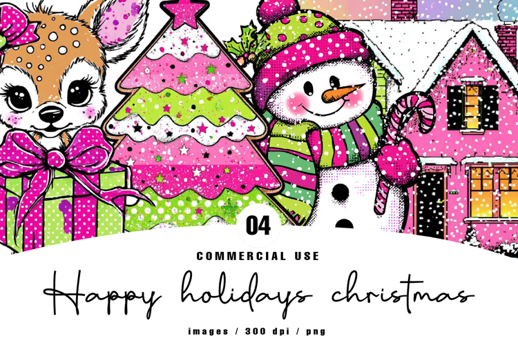 Happy Holidays Christmas Clipart