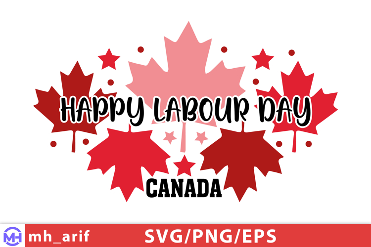 Happy Labour Day Canada SVG PNG Design