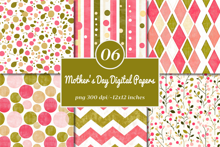 Happy Mothers Day Digital Papers