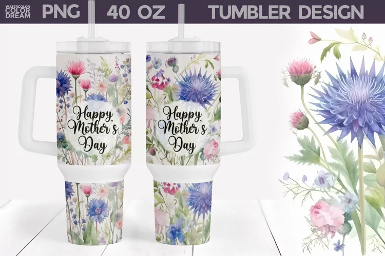 Happy Mother's Day Tumbler Sublimation | 40 Oz Tumble Wrap