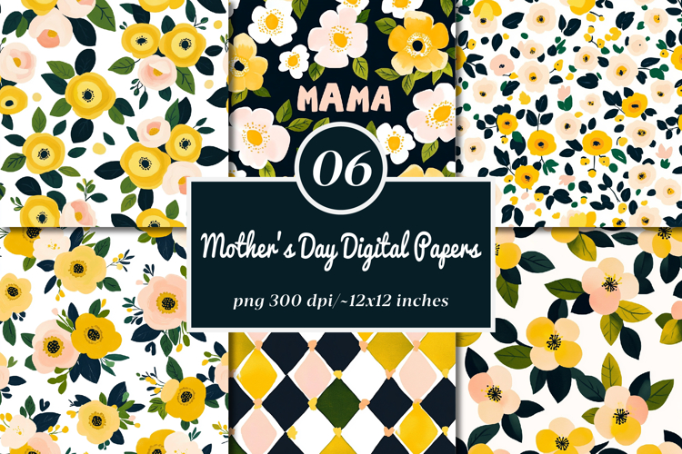 Happy Mothers Day Digital Papers