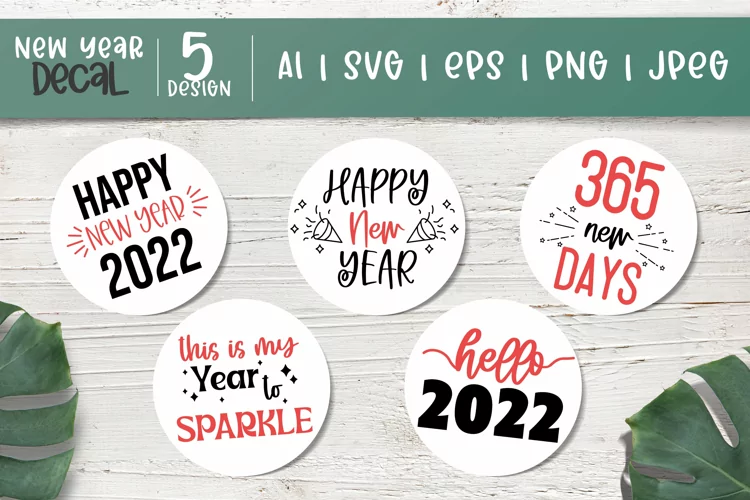 Happy New Year 2022 SVG Texts