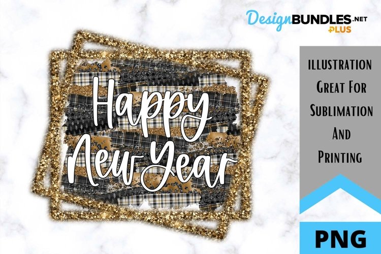 Sublimation - Happy New Year - PNG