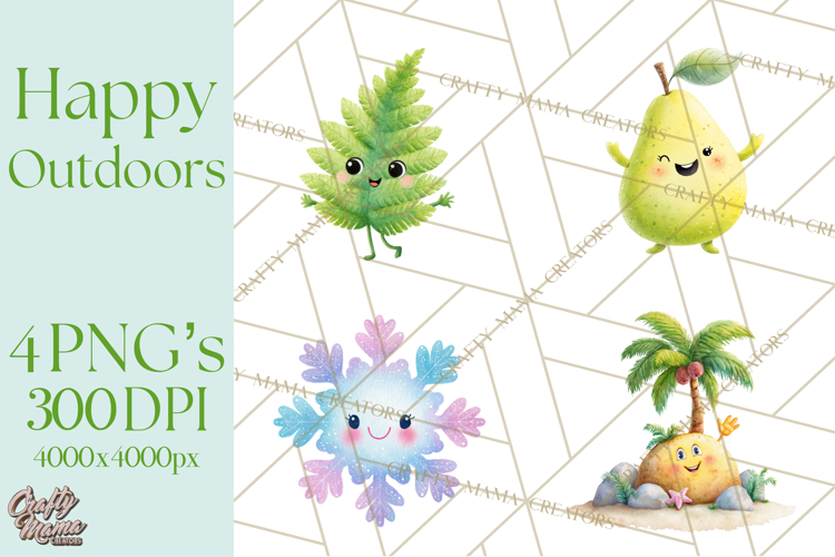 Nature   Outdoors Clip Art PNG, Whimsical Watercolor Clipart