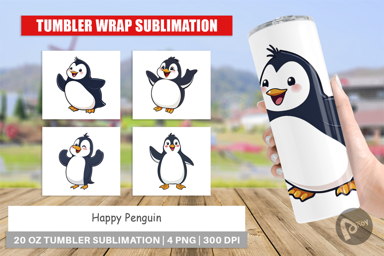Tumbler Happy Penguin