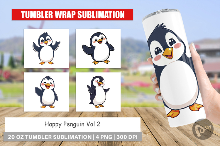 Tumbler Happy Penguin