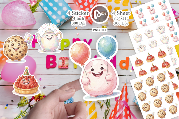 Round Sweet Treats Sticker