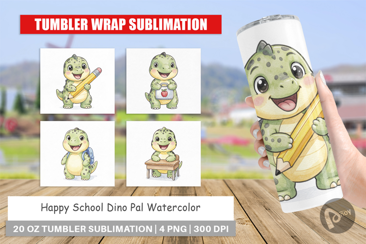 Happy School Dino Pal Tumbler