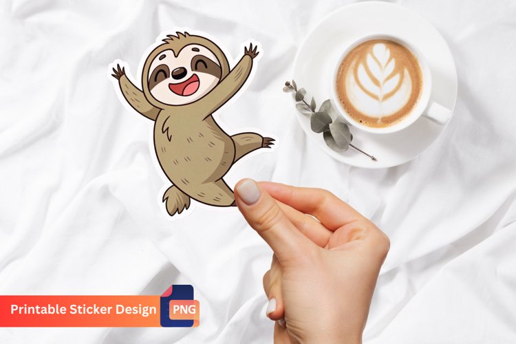 Cute Sloth Clipart Image 12