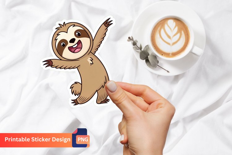 Cute Sloth Clipart Image 15