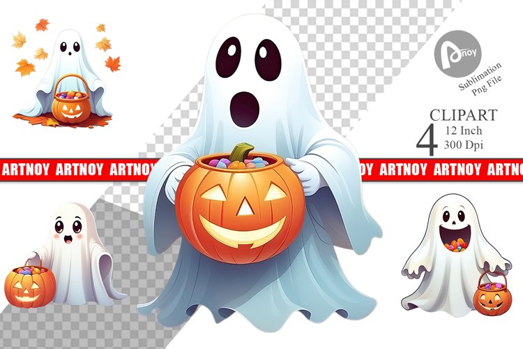 Happy Spook Clipart example image 1
