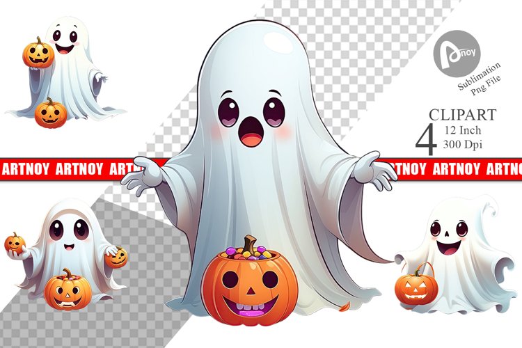Happy Spook Clipart example image 1