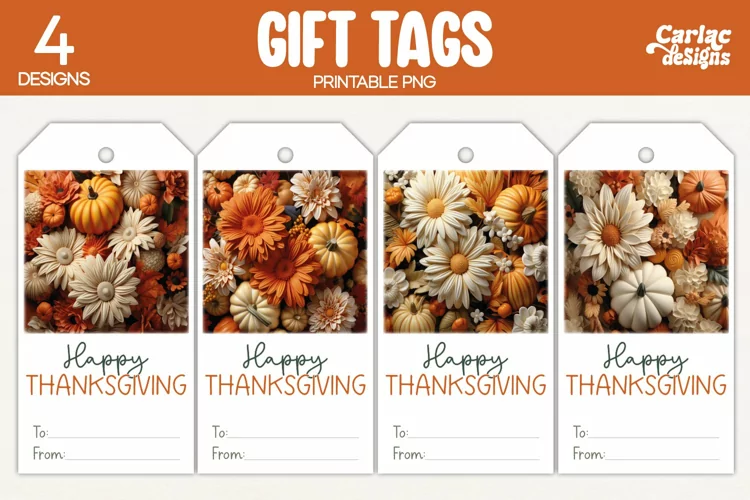 Thanksgiving Gift Tags, Happy Thanksgiving Printable Tags