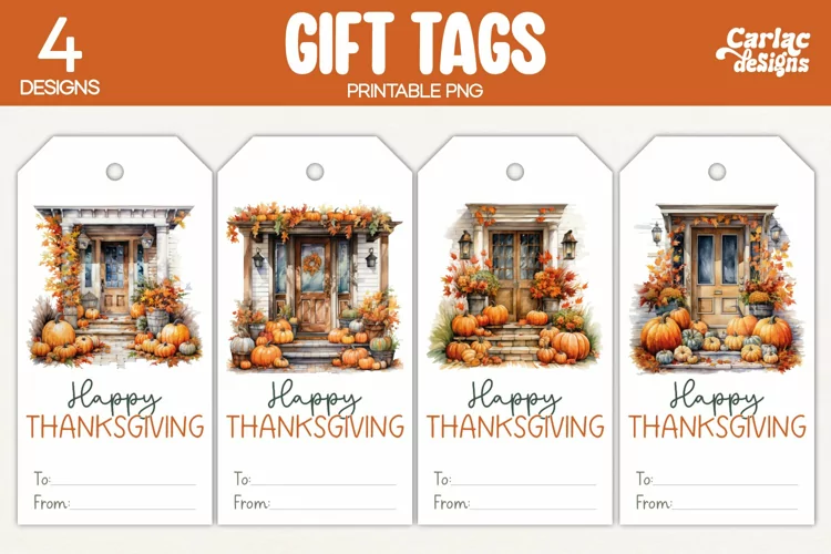 Thanksgiving Gift Tags, Happy Thanksgiving Printable Tags