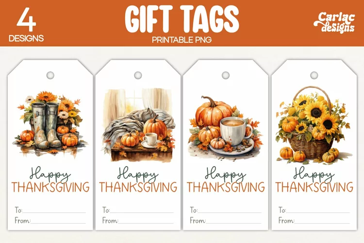 Thanksgiving Gift Tags, Happy Thanksgiving Printable Tags