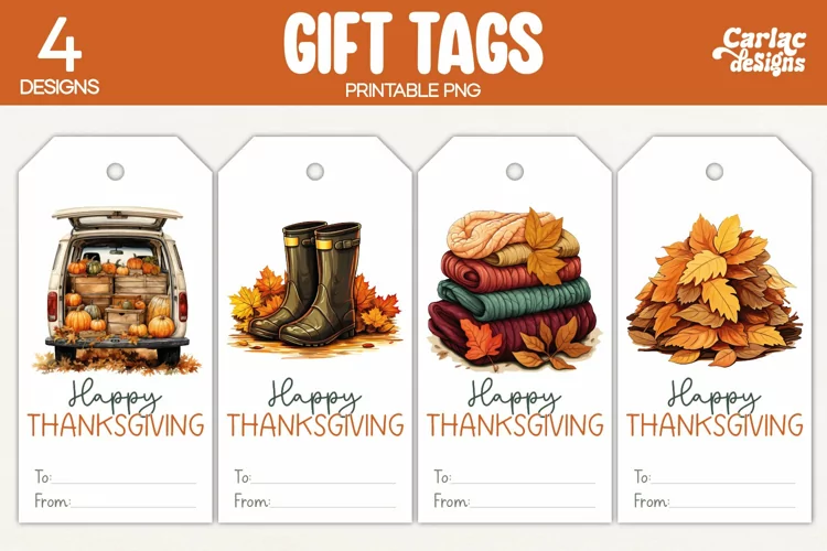Thanksgiving Gift Tags, Happy Thanksgiving Printable Tags