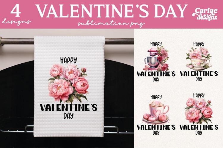 Kitchen Towel Sublimation, Valetines Day Sublimation