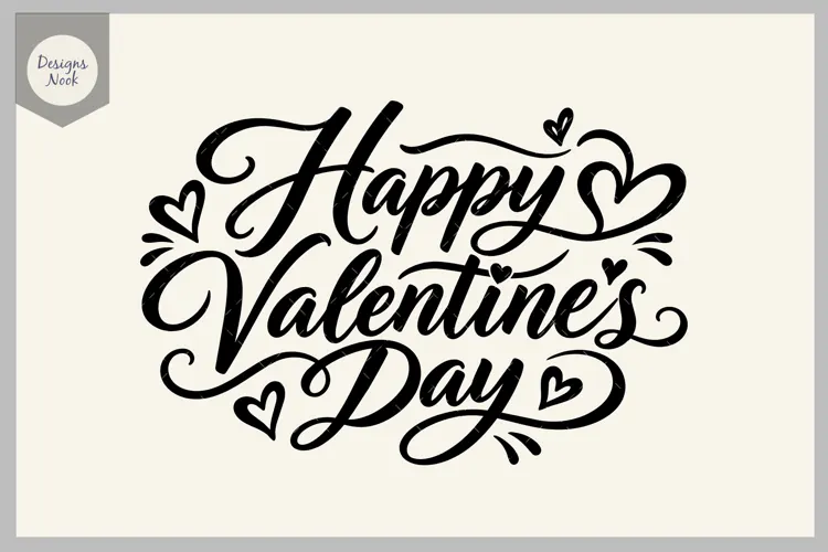 Happy Valentines Day SVG, Valentine Heart SVG, Love Letterin