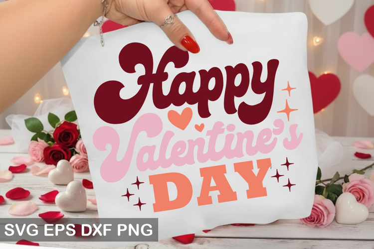 Happy valentines day - Retro Valentine Day Design