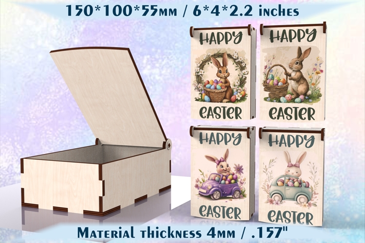 Easter Egg Treat Box Laser Cut Digital Files