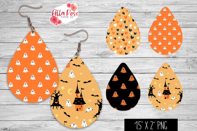 Happy Halloween | Spooky | 4 Sets of Teardrop Earrings