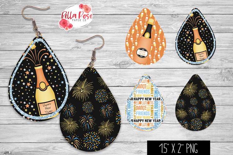 Happy New Year | 4 Sets of Teardrop Earrings