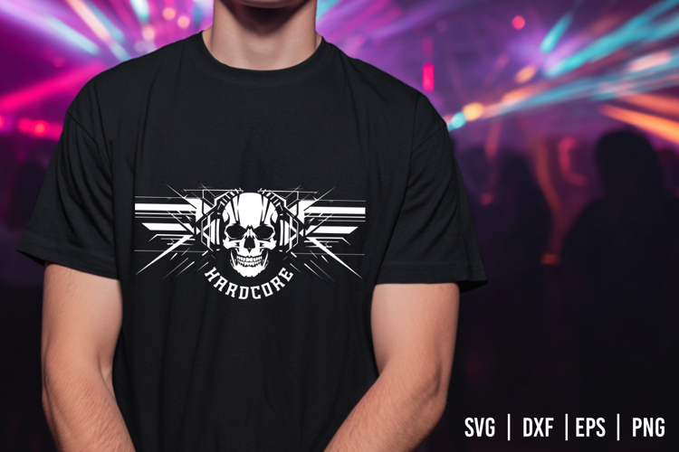 Hardcore skull, SVG file