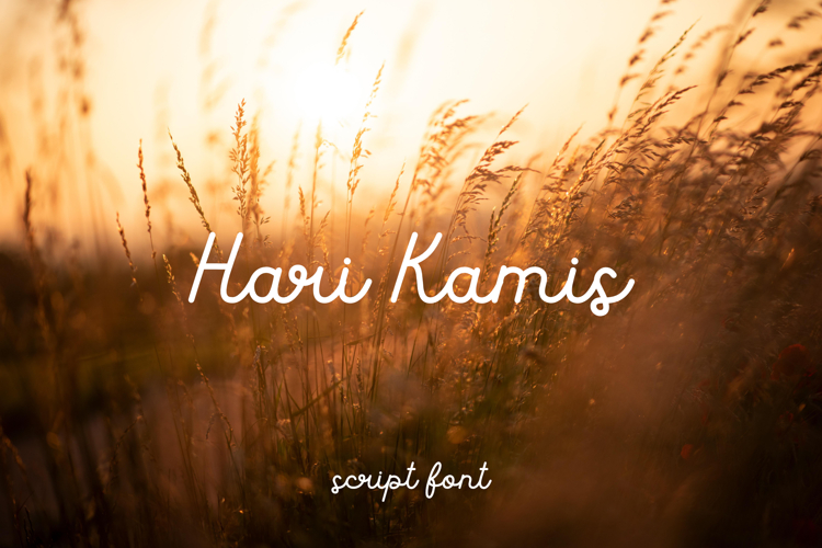 Hari Kamis - Handwritten Font