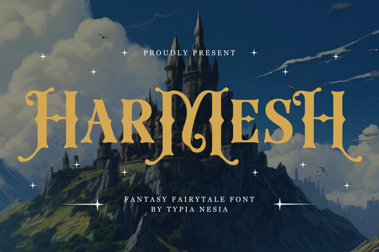 Harmesh - Magical & Ornate Fantasy Fairytale Typeface