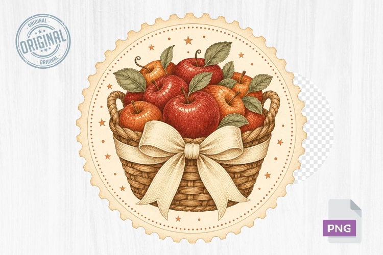 Apple Basket Clipart Image 11