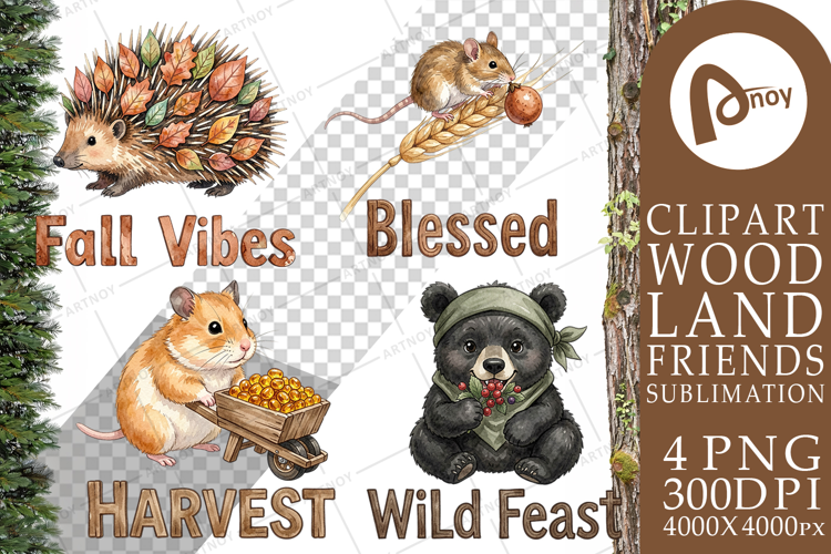 Harvest Foraged Woodland Sublimation