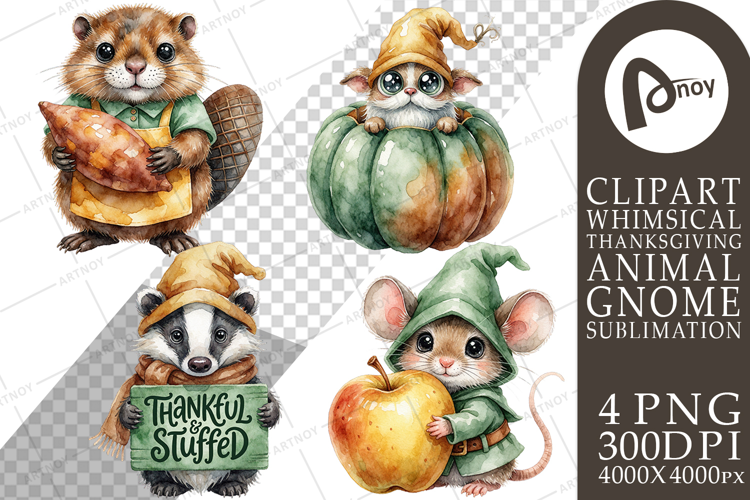Harvest Gourd Gnomes Sublimation