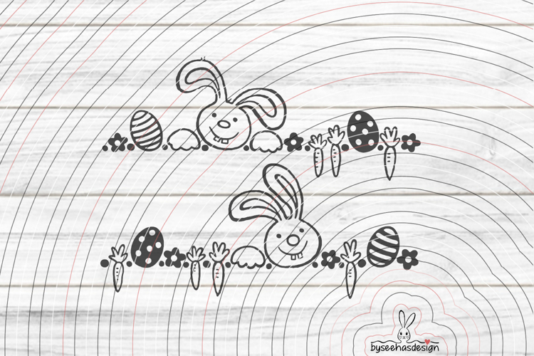 Rabbit cutting file SVG DXF