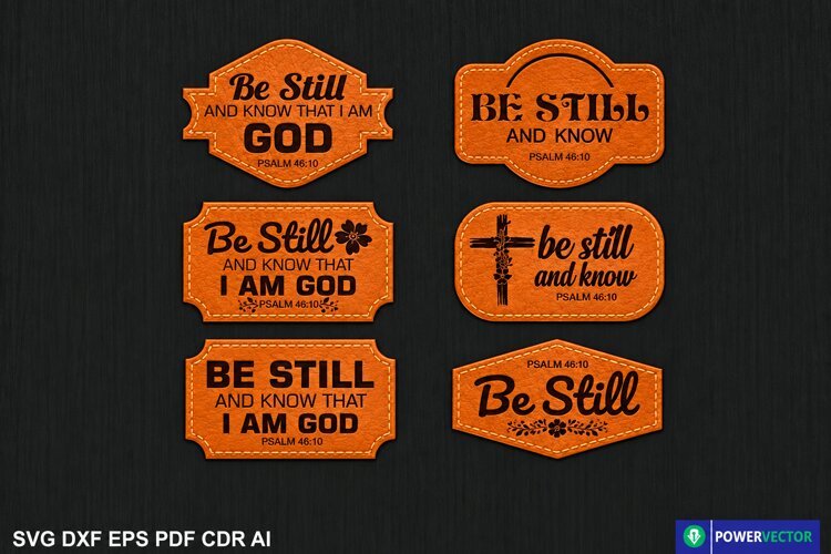 Be Still and Know Christian Hat Patches example image 1