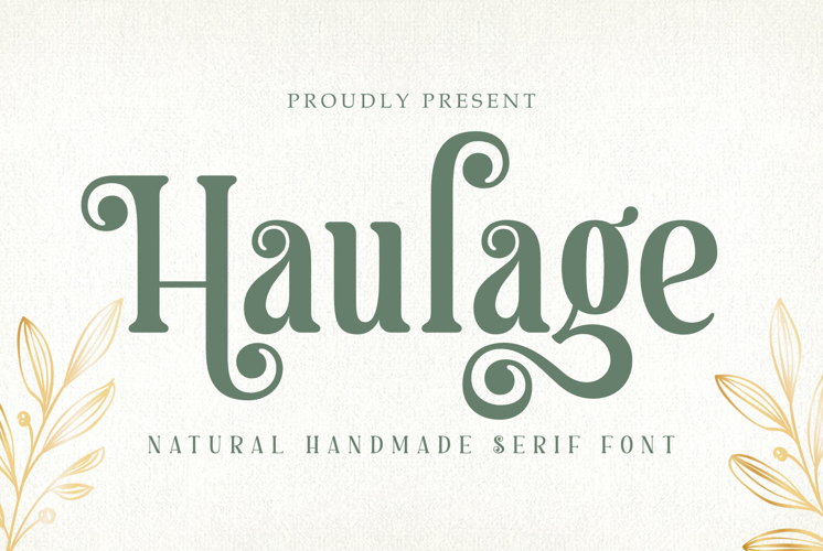 Haulage | A Natural Handmade Serif Font