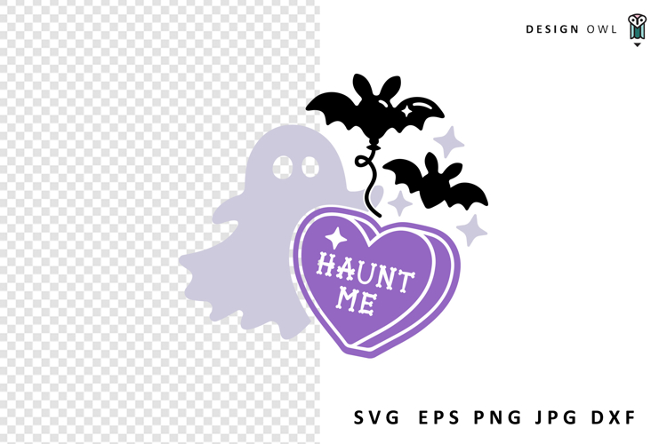 Haunt Me Ghost - Funny Halloween SVG