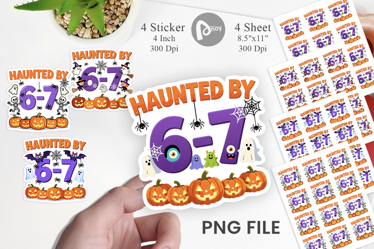 Haunted Halloween Sticker