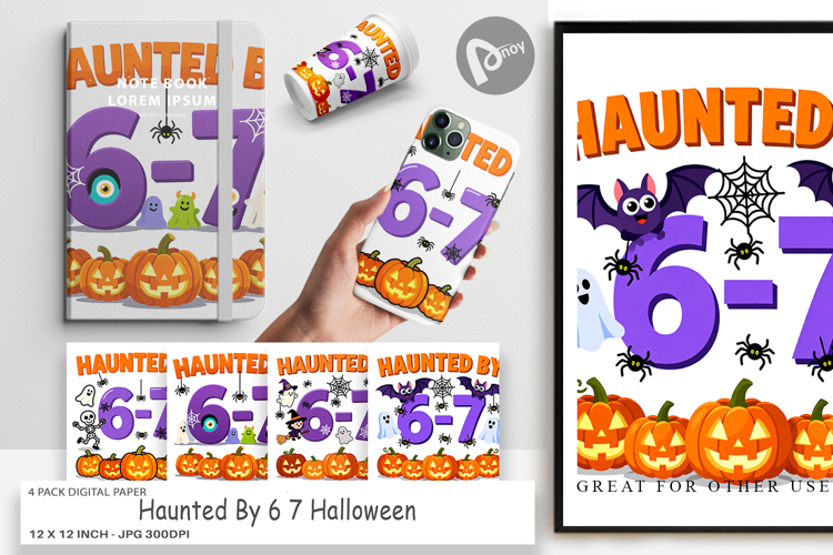 Haunted Halloween Digital Paper