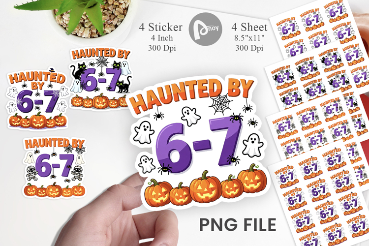 Haunted Halloween Sticker