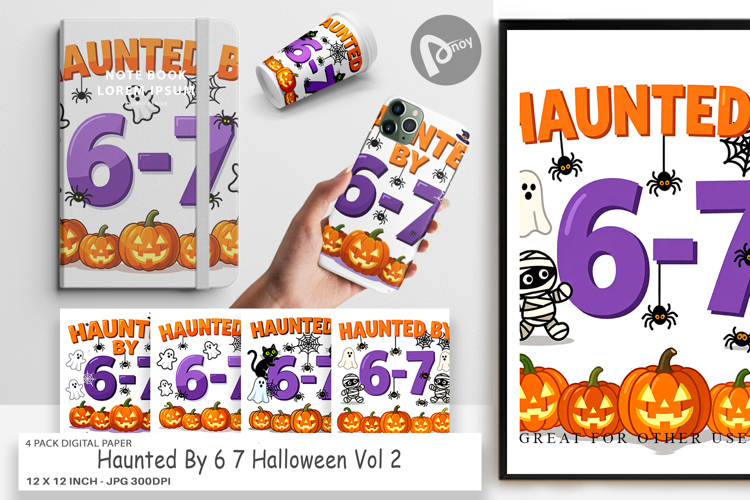 Haunted Halloween Digital Paper