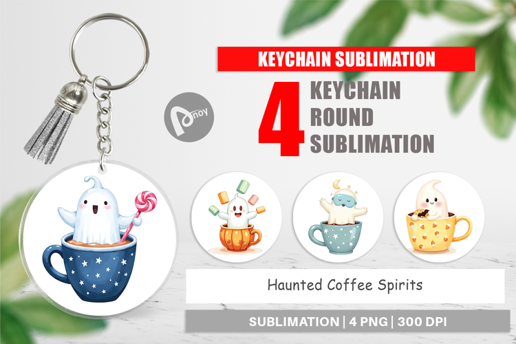 Keychain Haunted Coffee Spirits