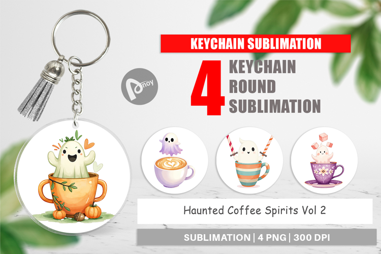 Keychain Haunted Coffee Spirits