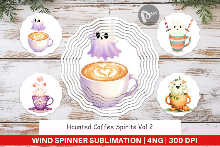 Wind Spinner Haunted Coffee Spirits example image 1
