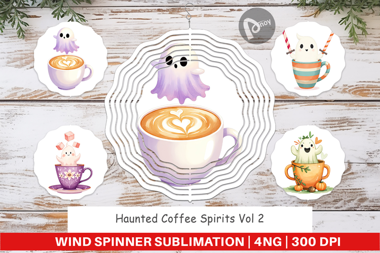 Wind Spinner Haunted Coffee Spirits