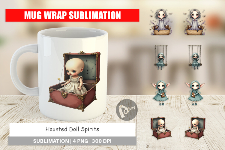 Mug Wrap Haunted Doll Spirits